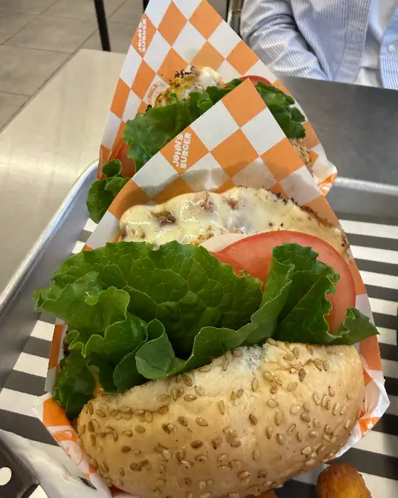 하와이안 버거 단면