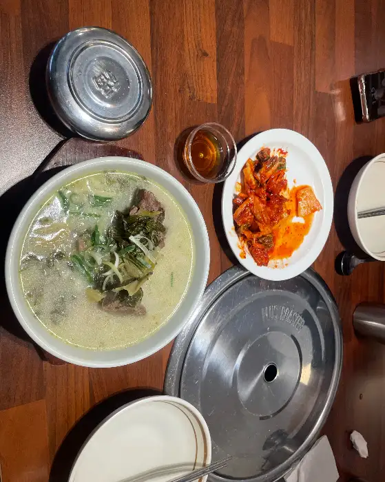 맑은 뼈국 메뉴