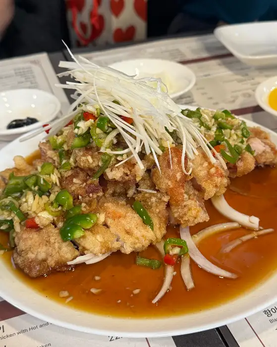 먹음직스러운 유린기