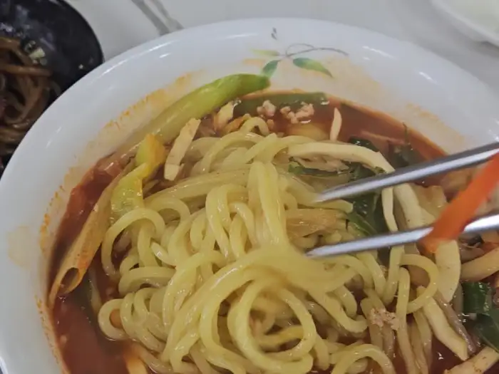 짬뽕 면발