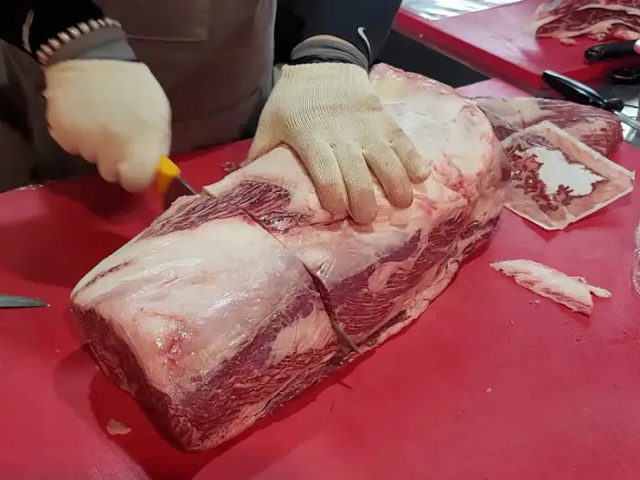 고기 굽는 모습
