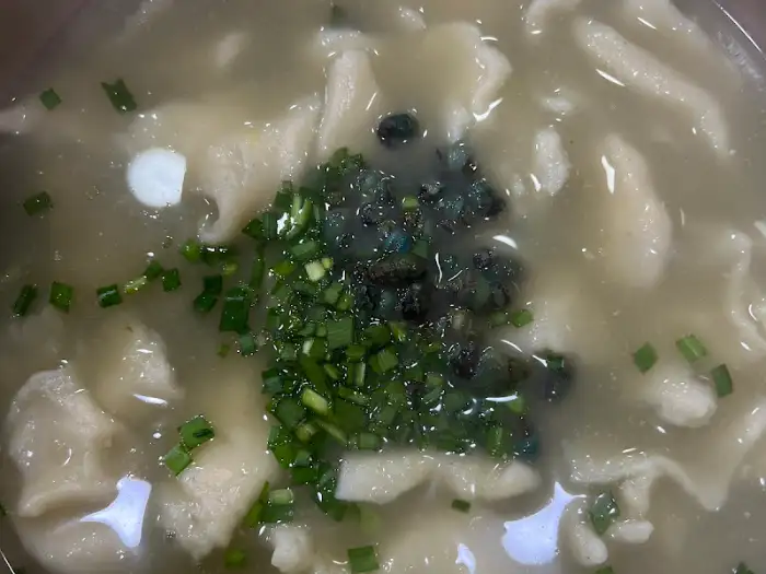 다슬기 해장국 클로즈업
