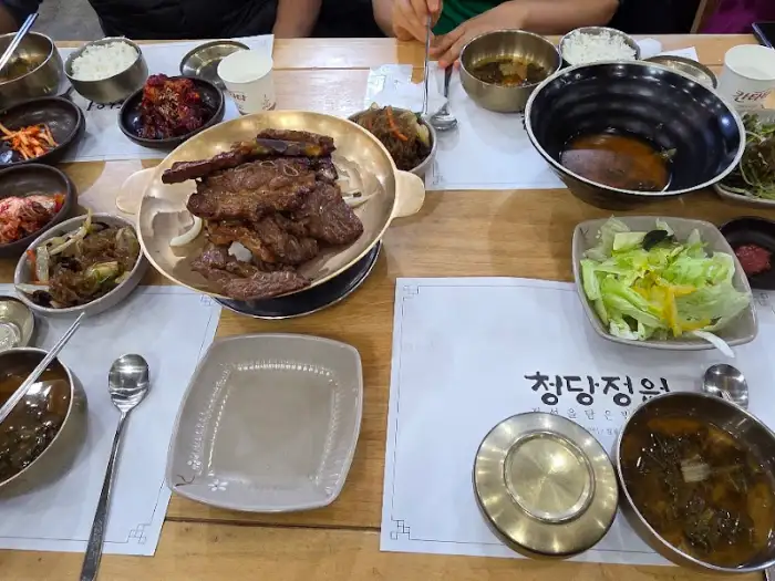 즉석에서 볶아지는 잡채