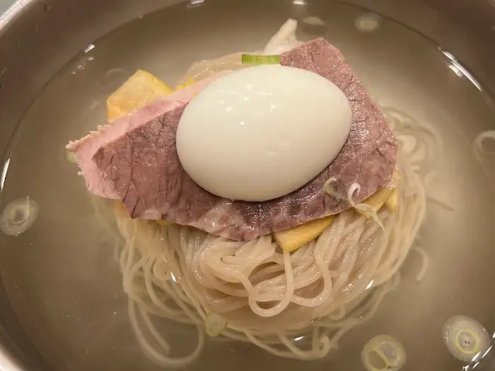 평양냉면 근접샷