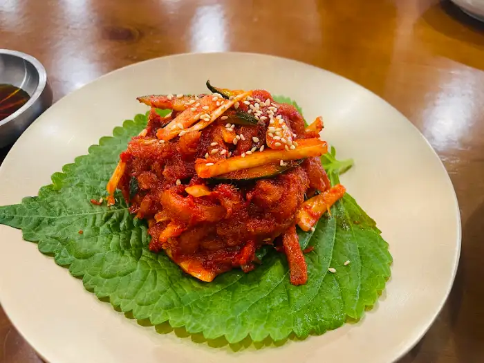명태회무침