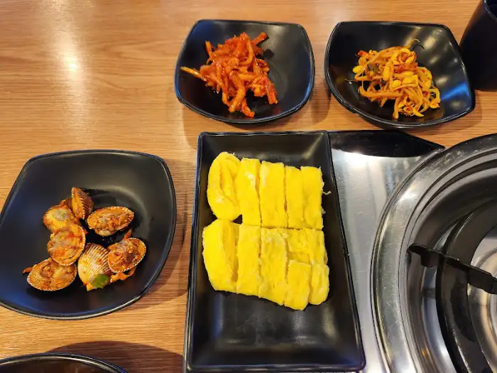 다양한 밑반찬 클로즈업