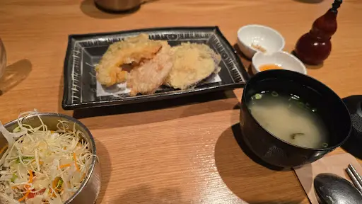 슌사이쿠보 차완무시와 튀김