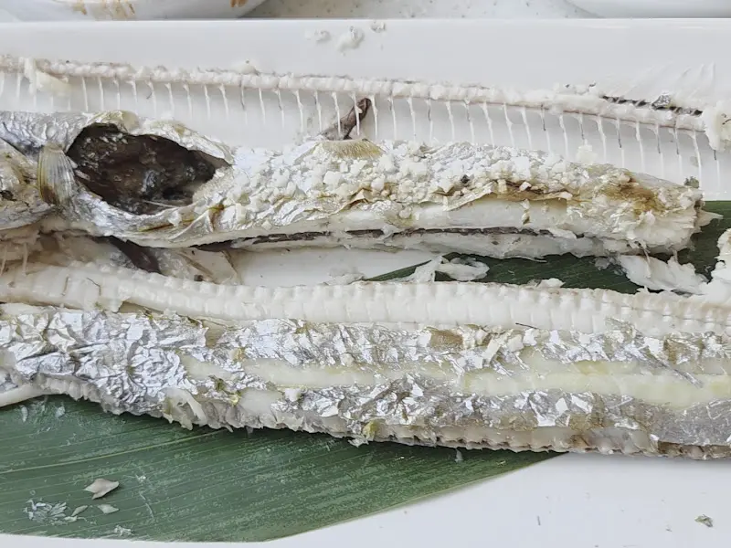 손질된 갈치구이