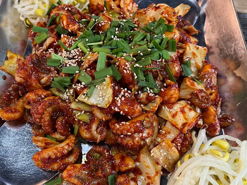 매콤한 쭈꾸미 클로즈업