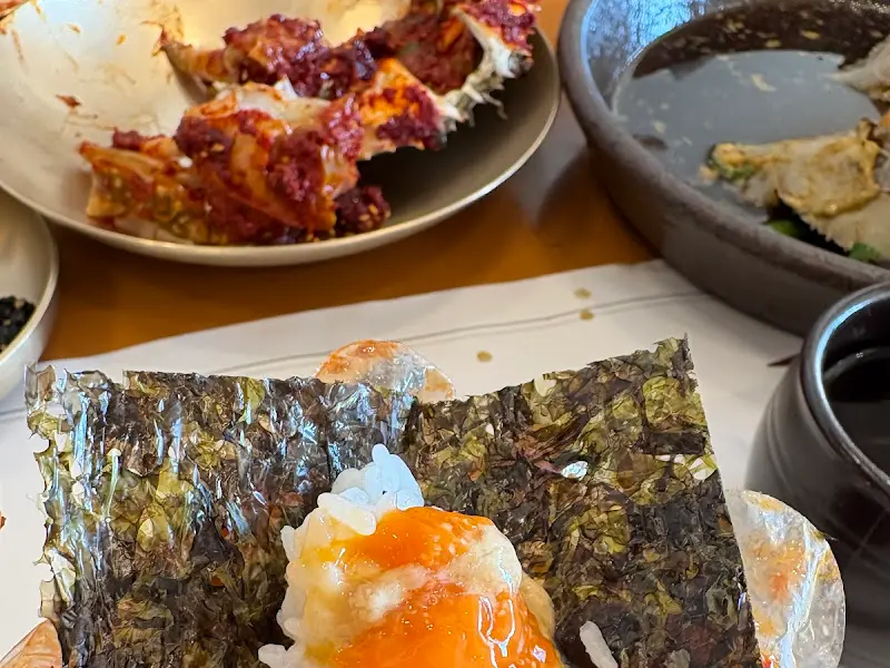 김에 싸먹는 게장