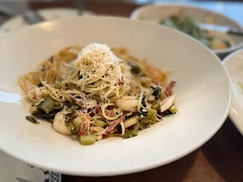 갓김치와 베이컨, 파스타 면이 환상적인 조화를 이루는 갓김치 파스타