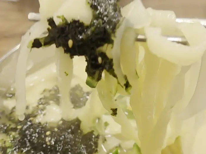 칼국수 면 클로즈업