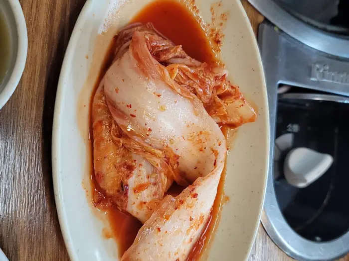 신선한 겉절이 김치