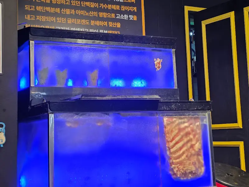 워터에이징 중인 고기