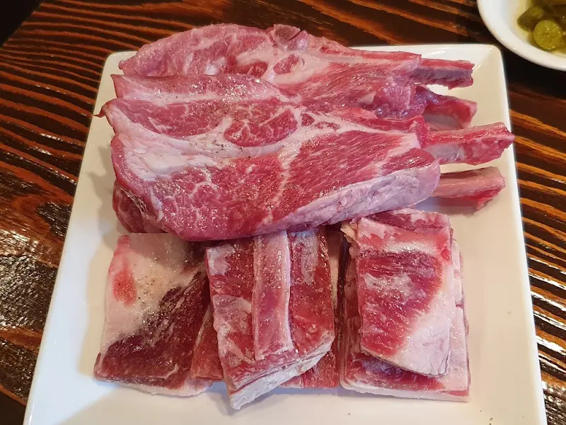 양갈비 클로즈업