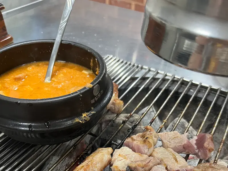 콩비지찌개와 목살