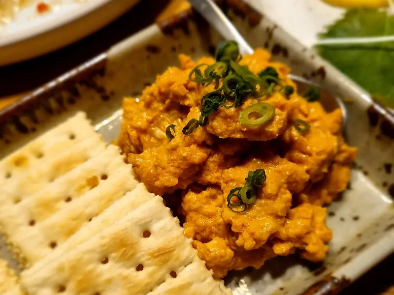 고소한 안키모 카나페 근접샷