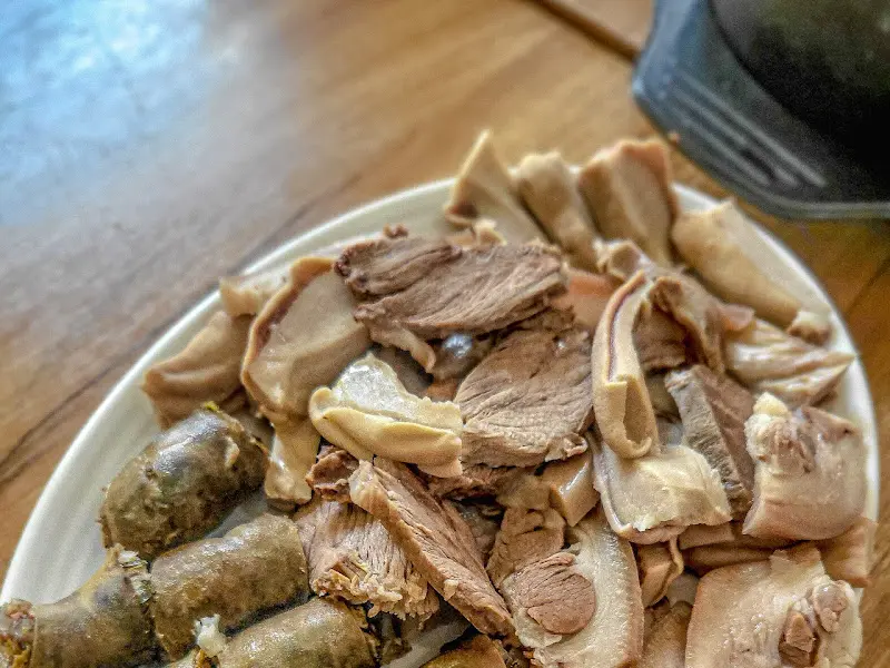 순대와 머릿고기