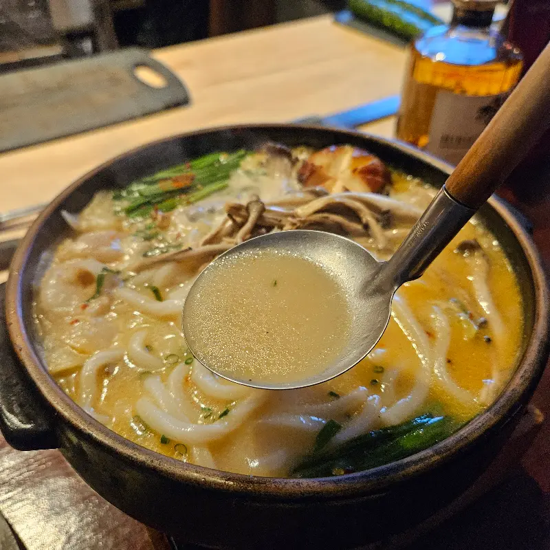 모츠나베 우동사리 추가