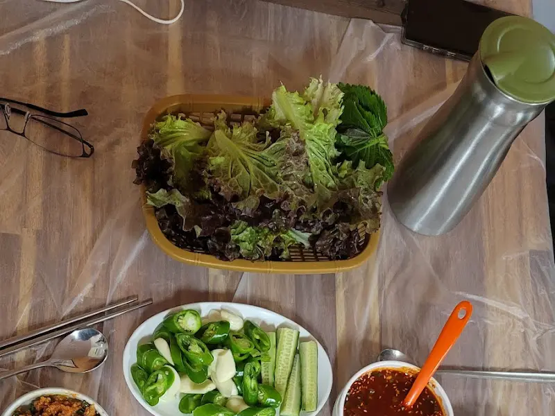 쌈 채소와 막장