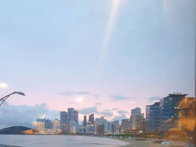 해운대 돈블랑에서 바라본 석양