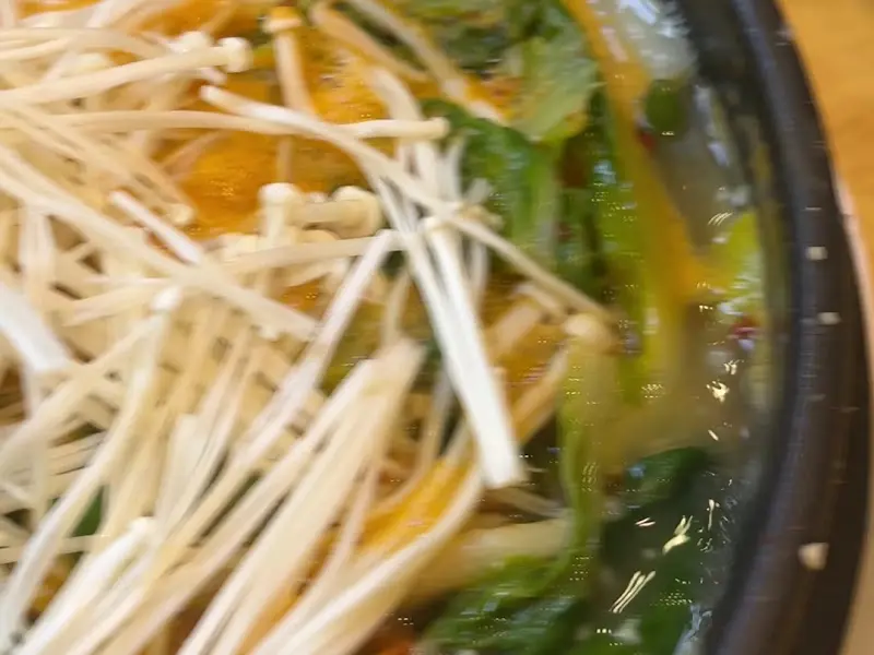 얼큰한 국물이 일품인 털레기