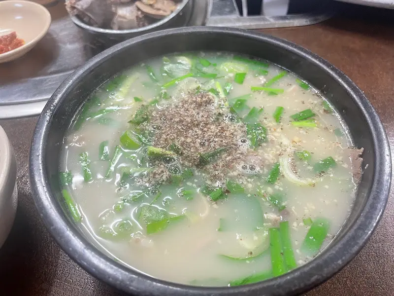 순대국밥 클로즈업