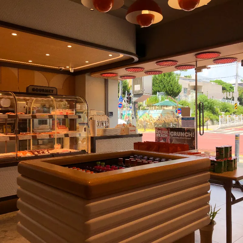 던킨도너츠 서천점 내부 모습