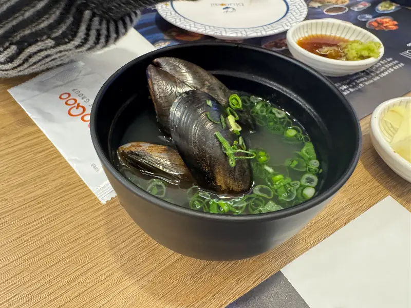 윤기가 흐르는 연어 초밥