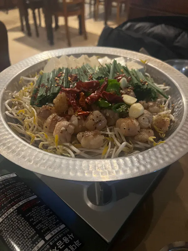 대창나베의 푸짐한 비주얼