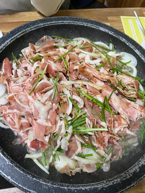 싱싱한 오리불고기 재료