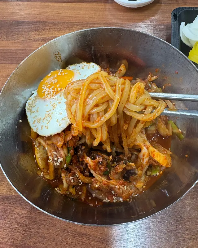 비빔짬뽕 면발