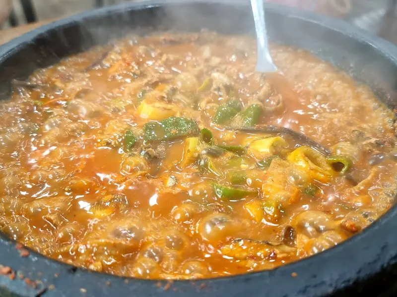 멸치쌈밥 근접샷