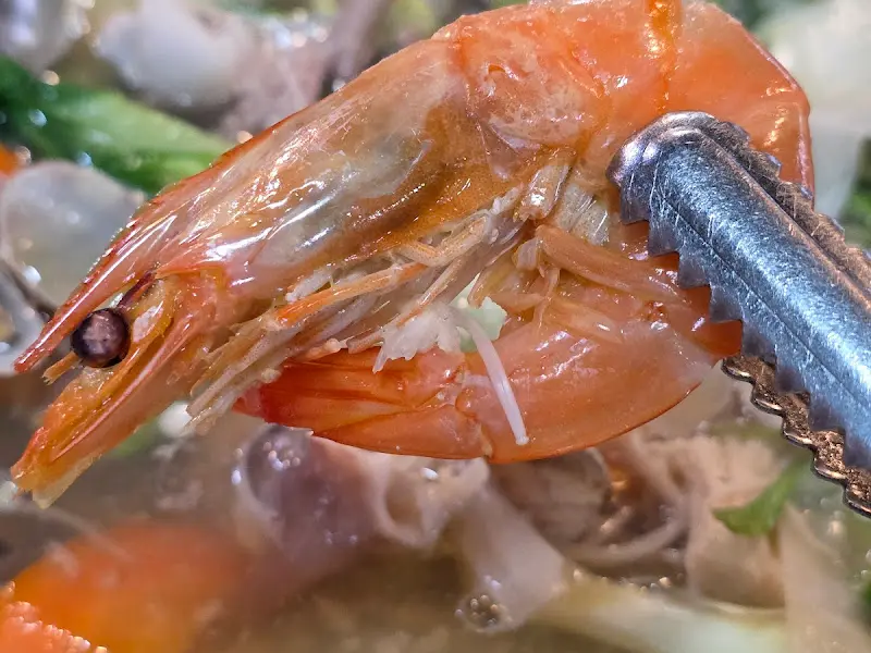 연포탕 속 새우