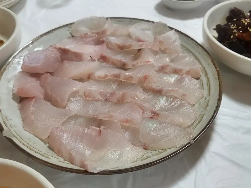 싱싱한 생선회 클로즈업