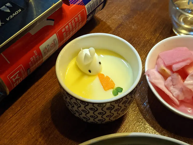 토끼 모양 계란찜