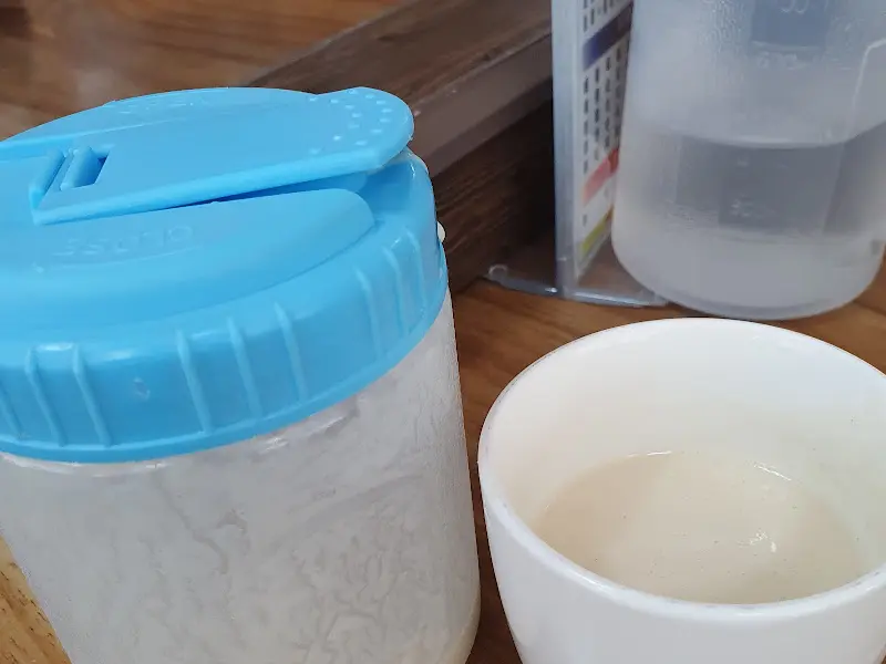 후식으로 제공되는 콩국물