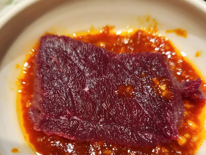 양념에 절여진 고기