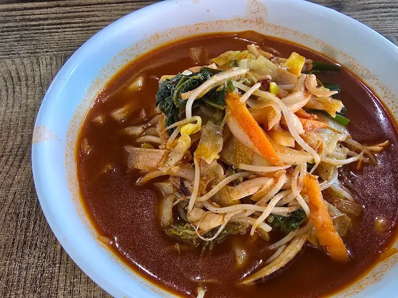 채소가 듬뿍 들어간 짬뽕