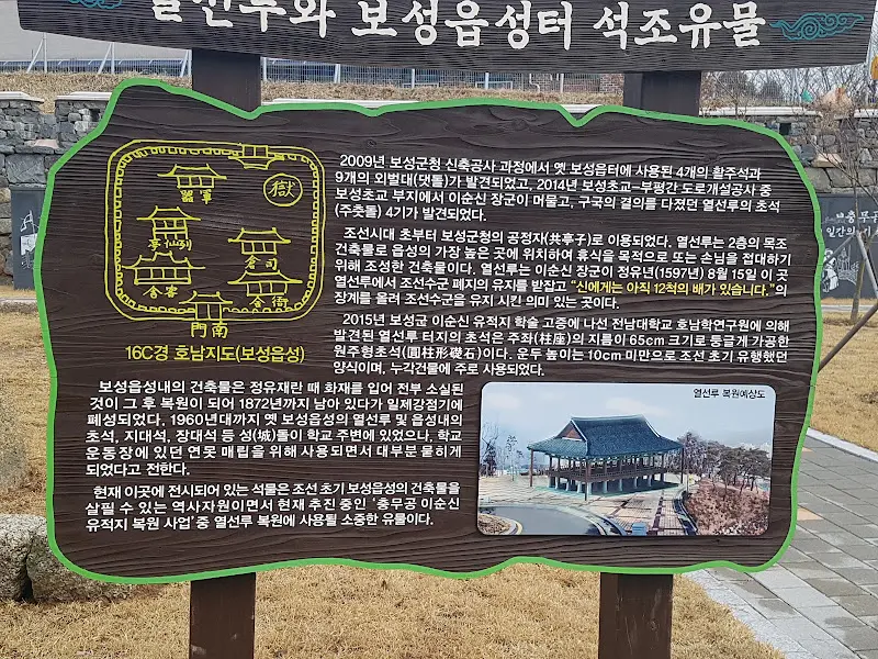 보성읍성 안내문