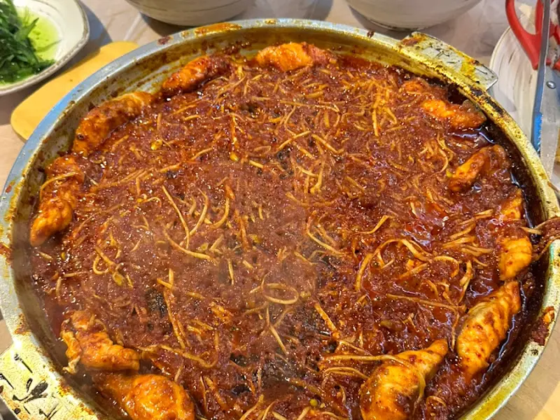 푸짐한 복어 불고기 한 상