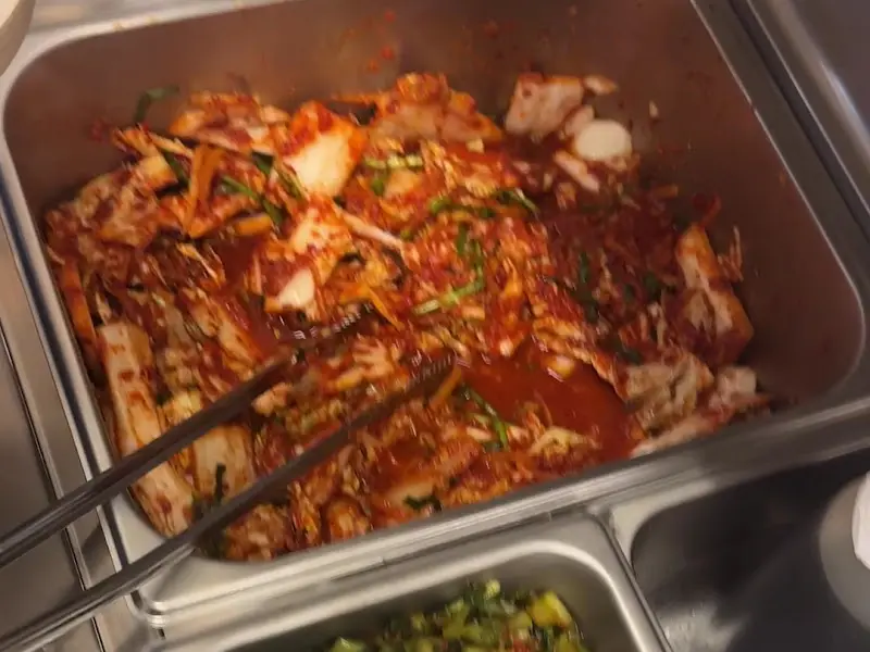 잘 익은 김치의 모습