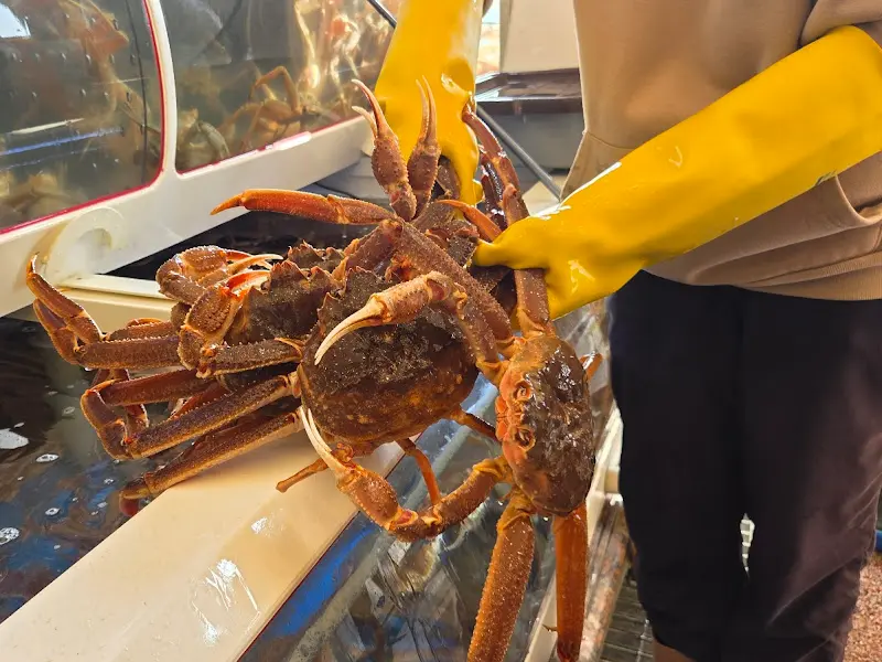 수족관 안의 대게