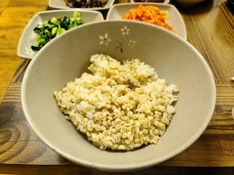 보리밥 클로즈업