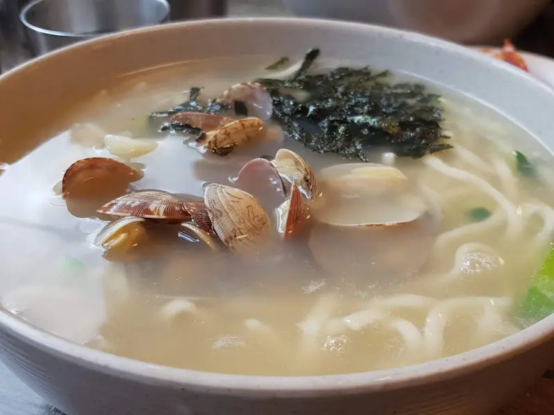 바지락칼국수 비주얼