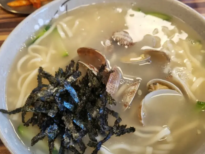 칼국수 디테일 샷