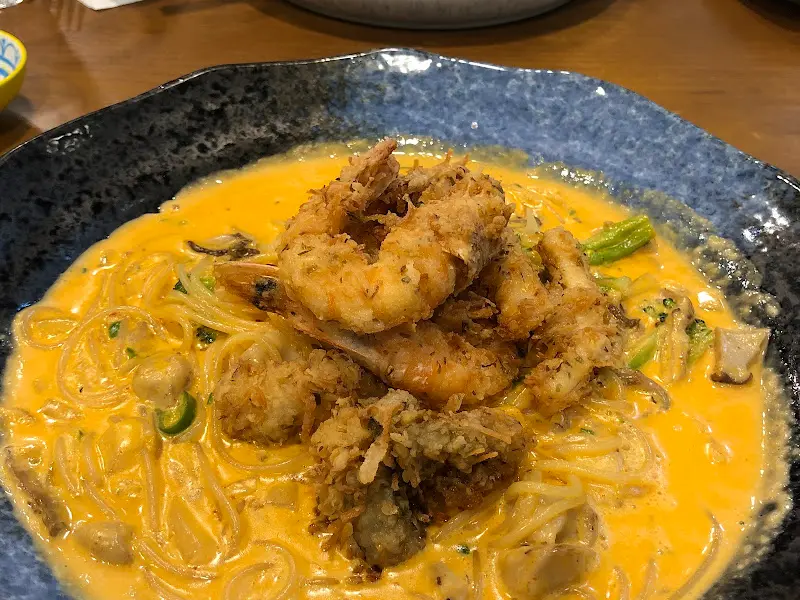 새우가 듬뿍 들어간 파스타