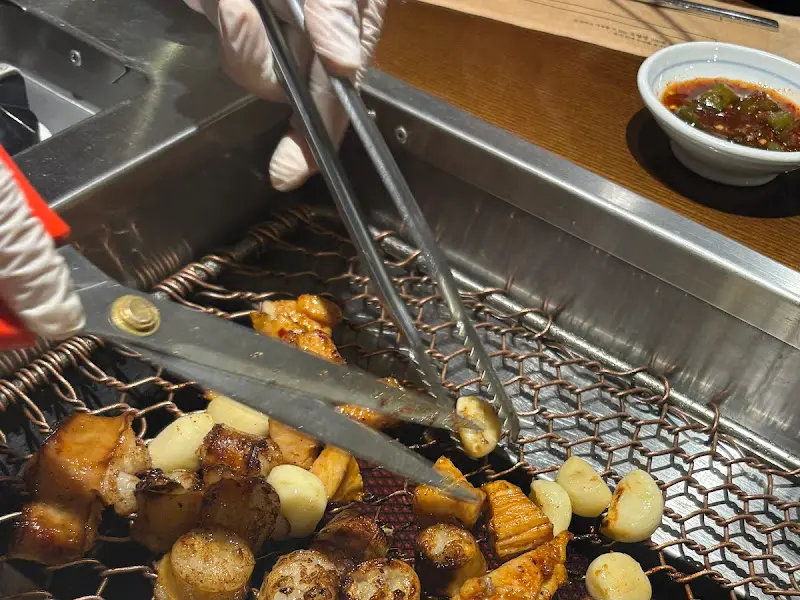 양대창 손질 모습