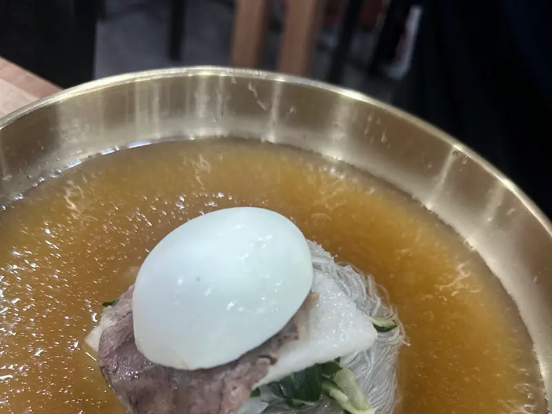 물냉면 클로즈업