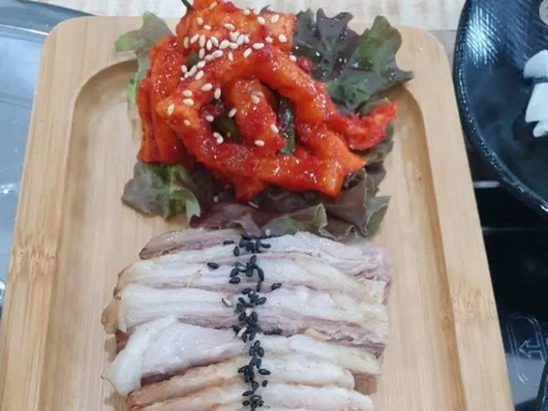 수육과 김치